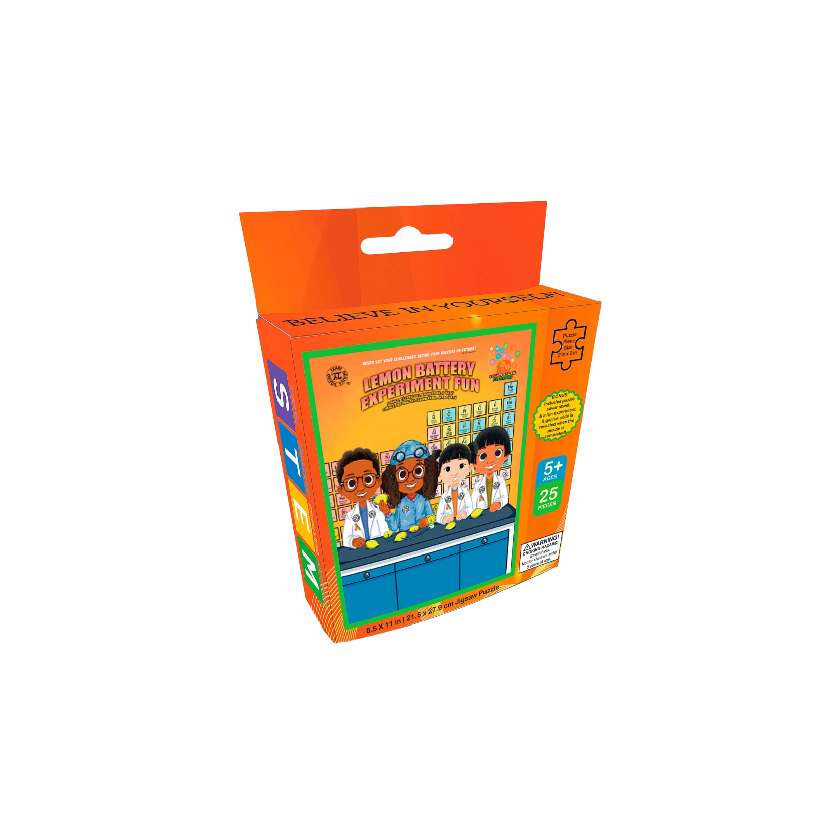 Team Genius Squad STEM Puzzle 4-Pack – Learn, Build, and Be a Certified Genius!