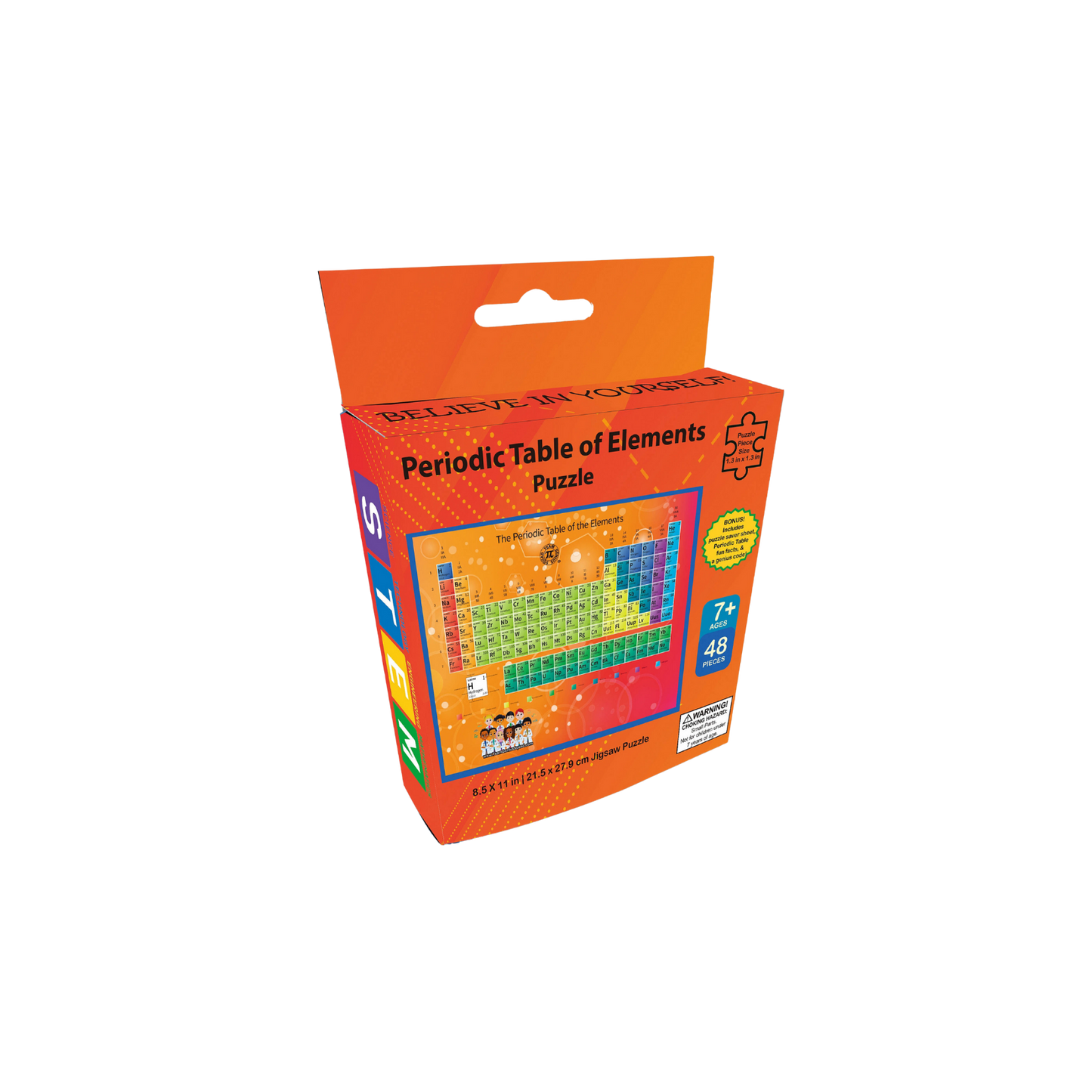 48 Piece STEM Puzzle Periodic Table of Elements – Learn, Play, and Be a Future Genius!