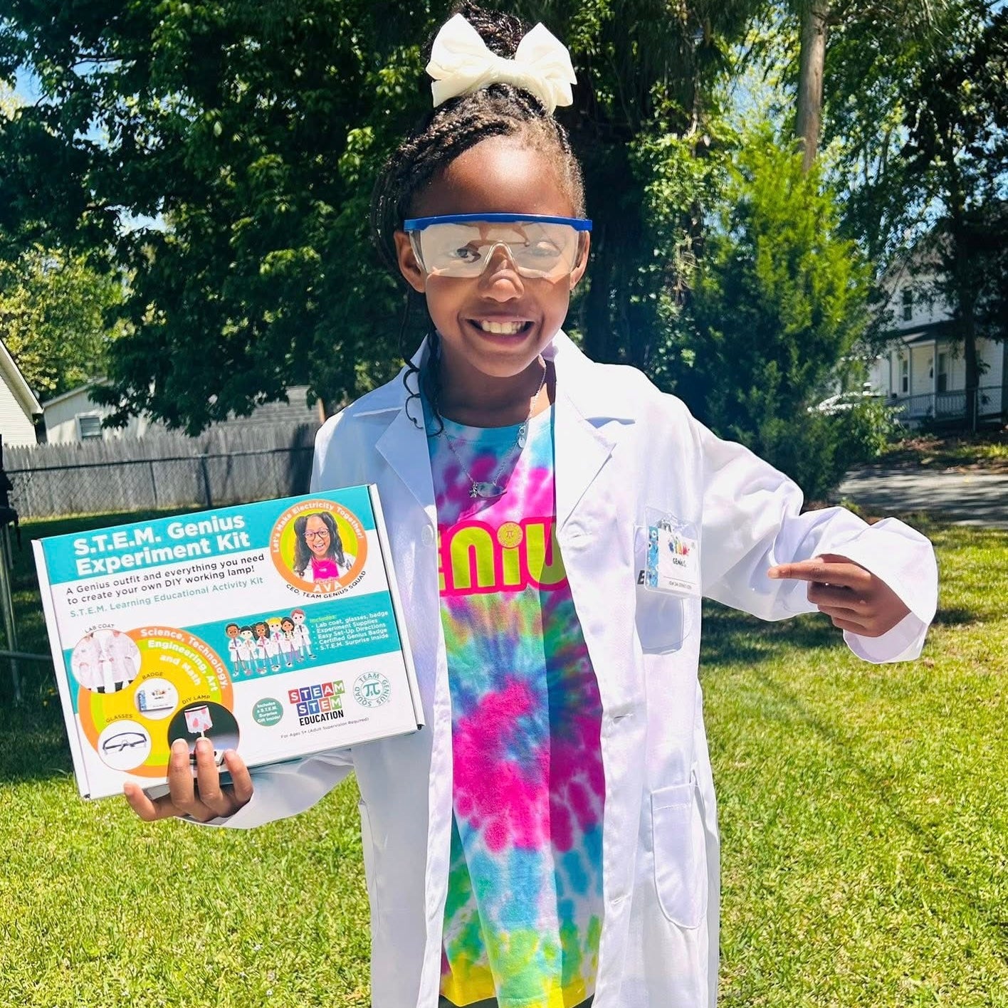 Genius STEM-STEAM Bundle – Lab Coat Wear and DIY Lamp Experiment!