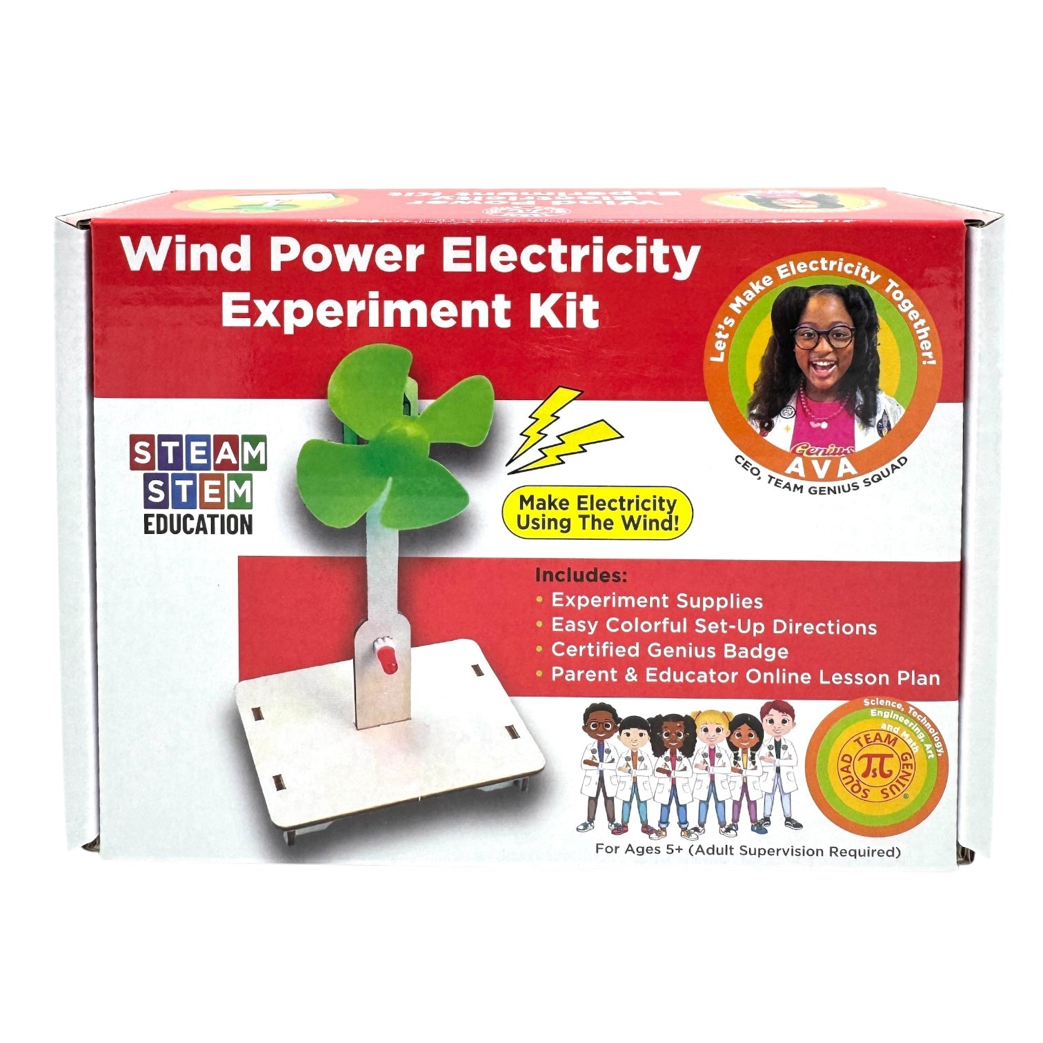 Wind Power Electricity - STEM Experiment Kit – Make Electricity With The Wind and Be a Certified Genius!