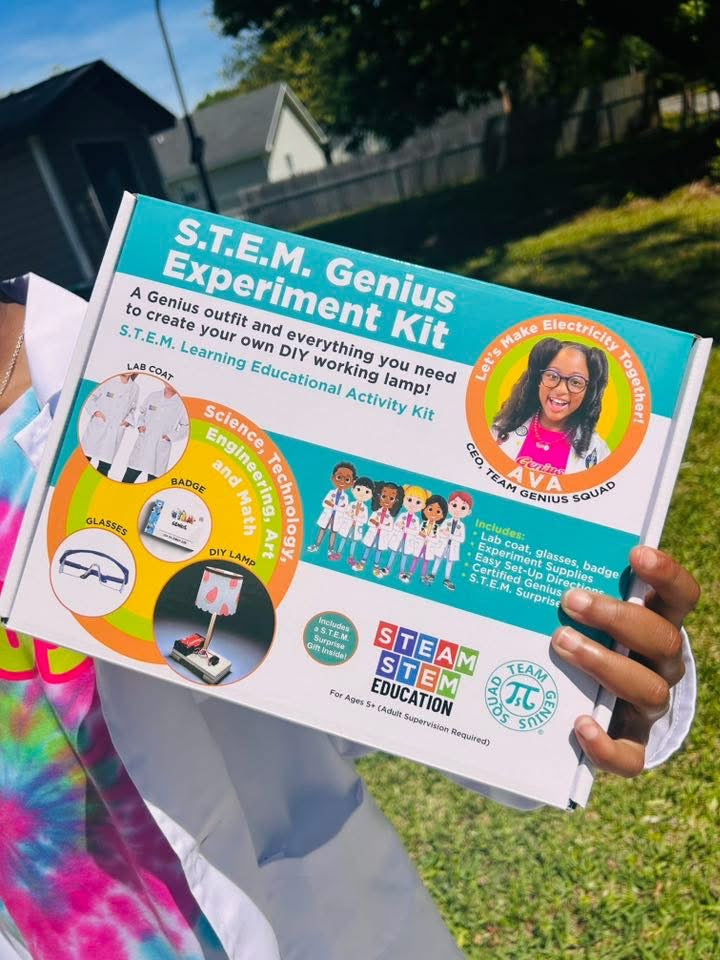 Genius STEM-STEAM Bundle – Lab Coat Wear and DIY Lamp Experiment!