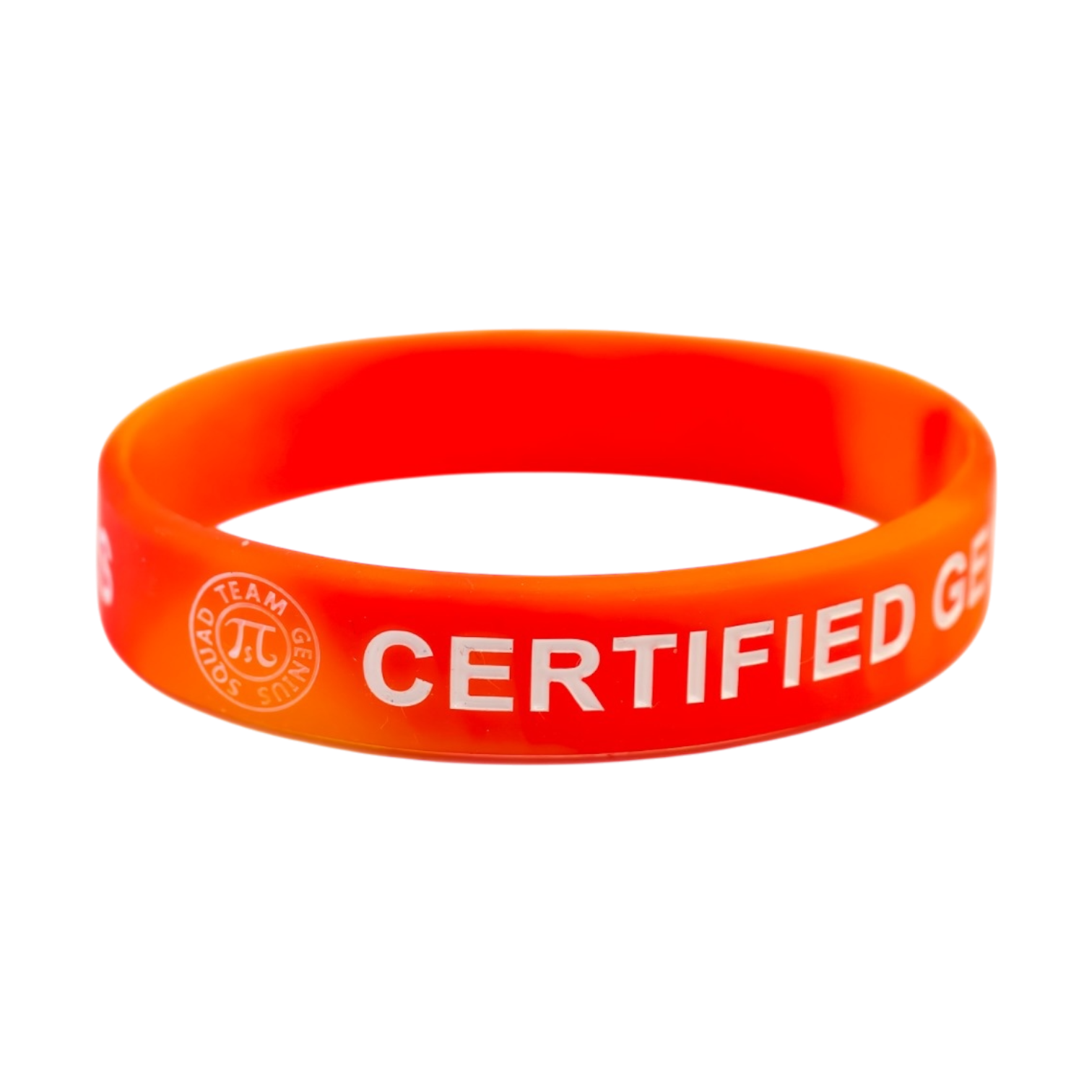 Certified Genius Orange Tie-Dye STEM Silicone Bracelet Set