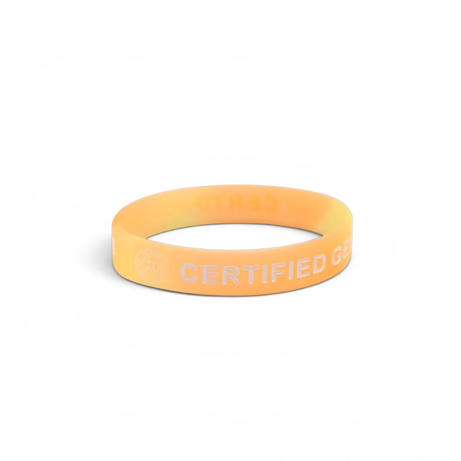 Certified Genius Orange & Glow In The Dark Tie-Dye STEM Silicone 3-Bracelet Set