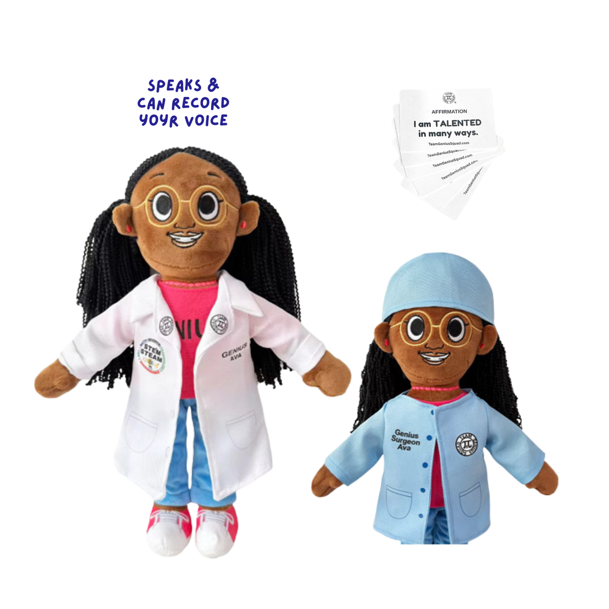 Genius The Surgeon Talking & Recording Plush Toy, 14-Inch