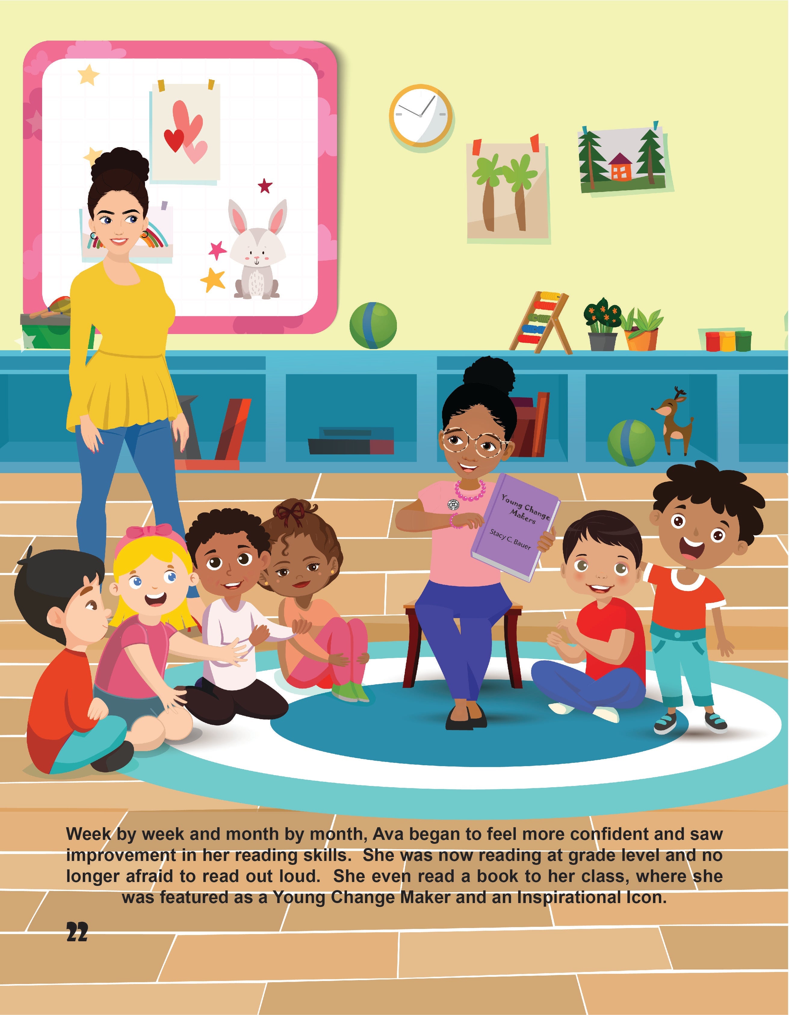 12-Year-Old Ava’s Journey: Overcoming Dyslexia and Academic Challenges - STEM Illustrated Hardcover Book for Kids