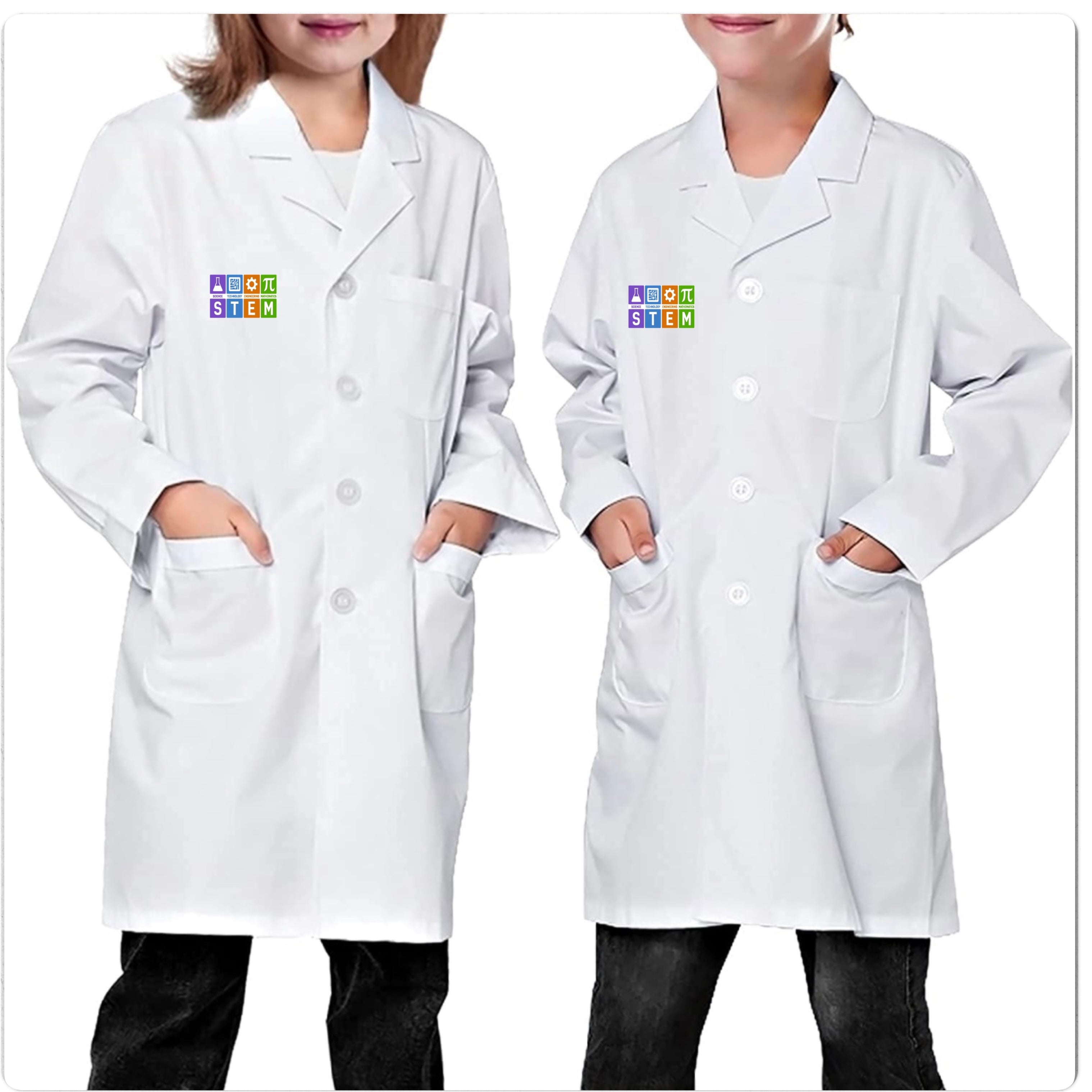 Youth STEM Lab Coat with Safety Glasses