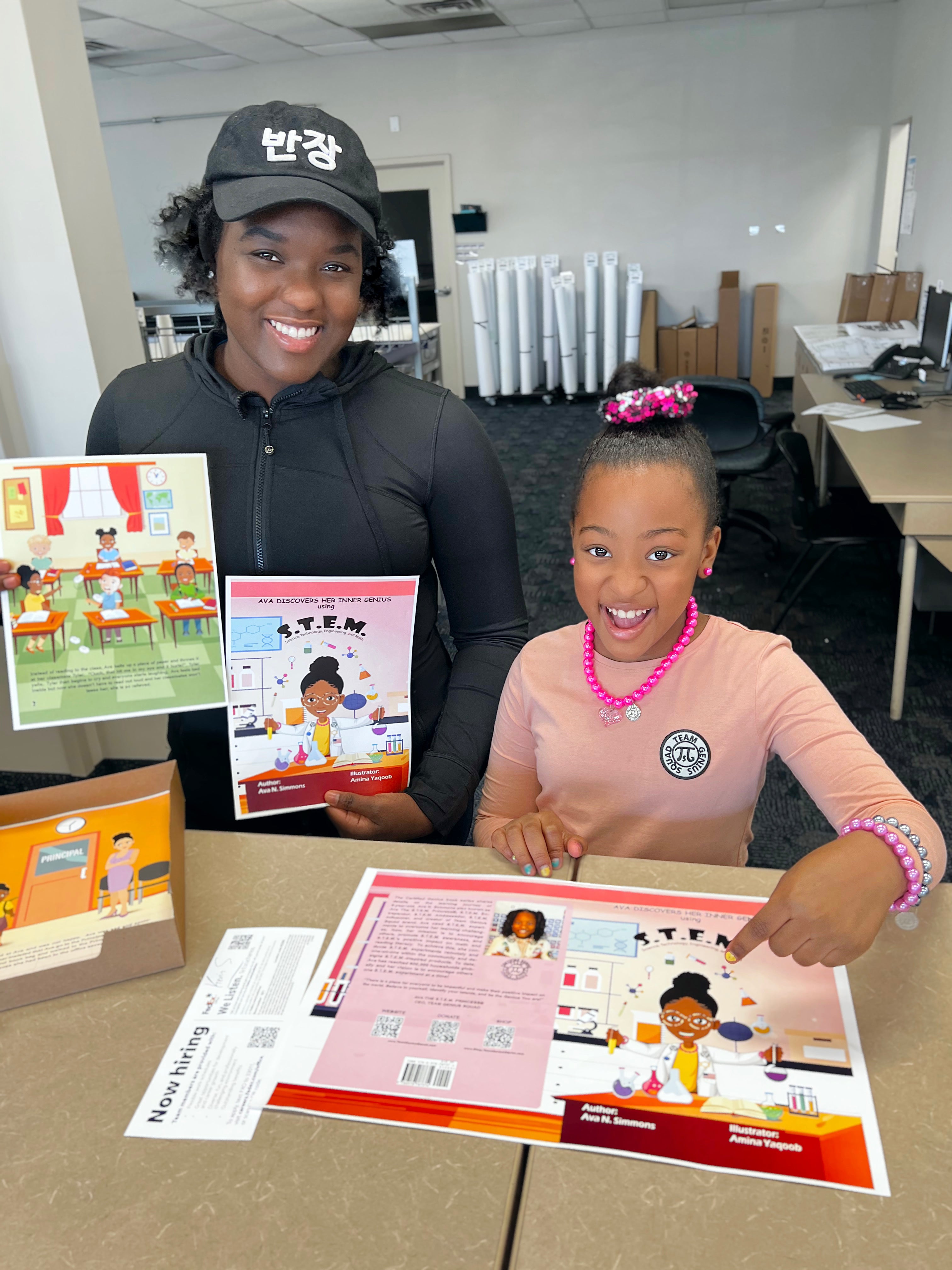 ONE FREE: Ava's STEM Hard Cover Autographed Book: Ava Discovers Her inner Genius using STEM