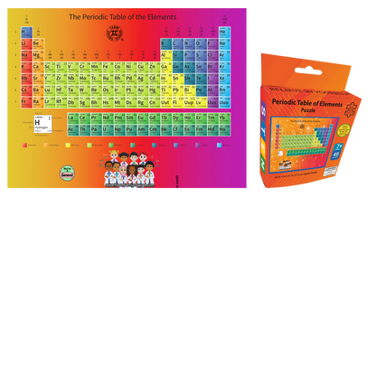48 Piece STEM Puzzle Periodic Table of Elements – Learn, Play, and Be a Future Genius!
