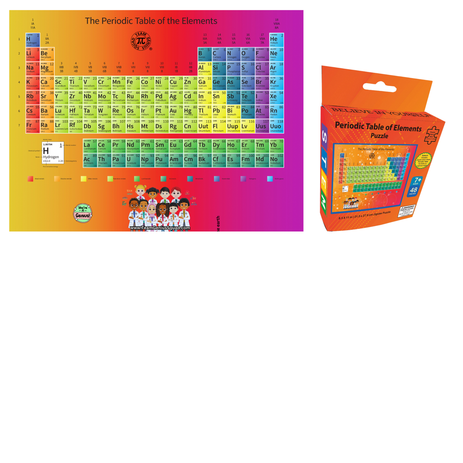 S.T.E.M Puzzles - 4 PACK Colorful Illustrations