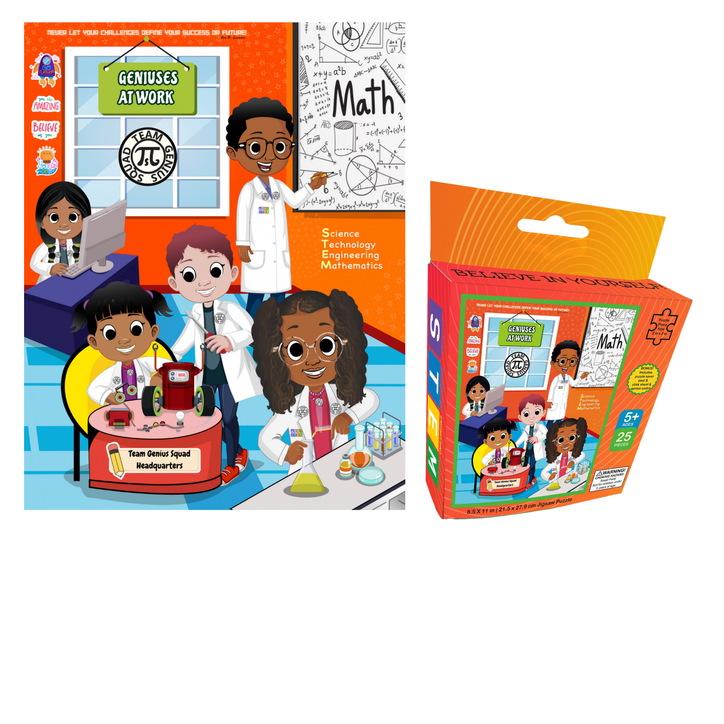 25 Piece STEM Puzzle Club House– Explore Diverse STEM Careers!