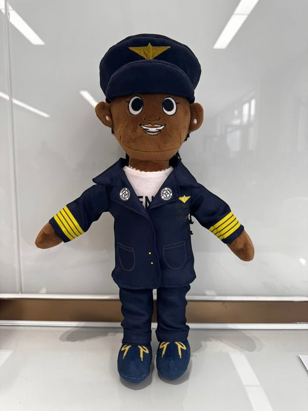 CHYNAH BLACK GIRL GENIUS PLUSH BUDDY - THE PILOT - PREORDER