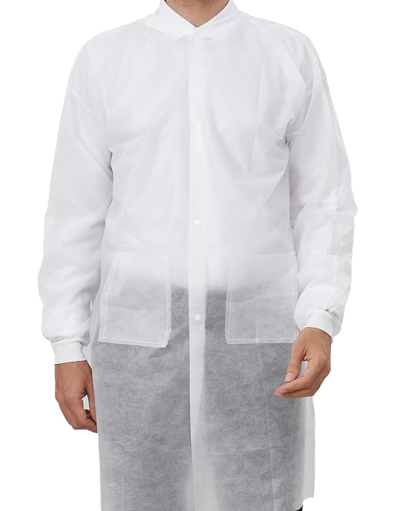 Adult Disposable Lab Coat with Safety Glasses