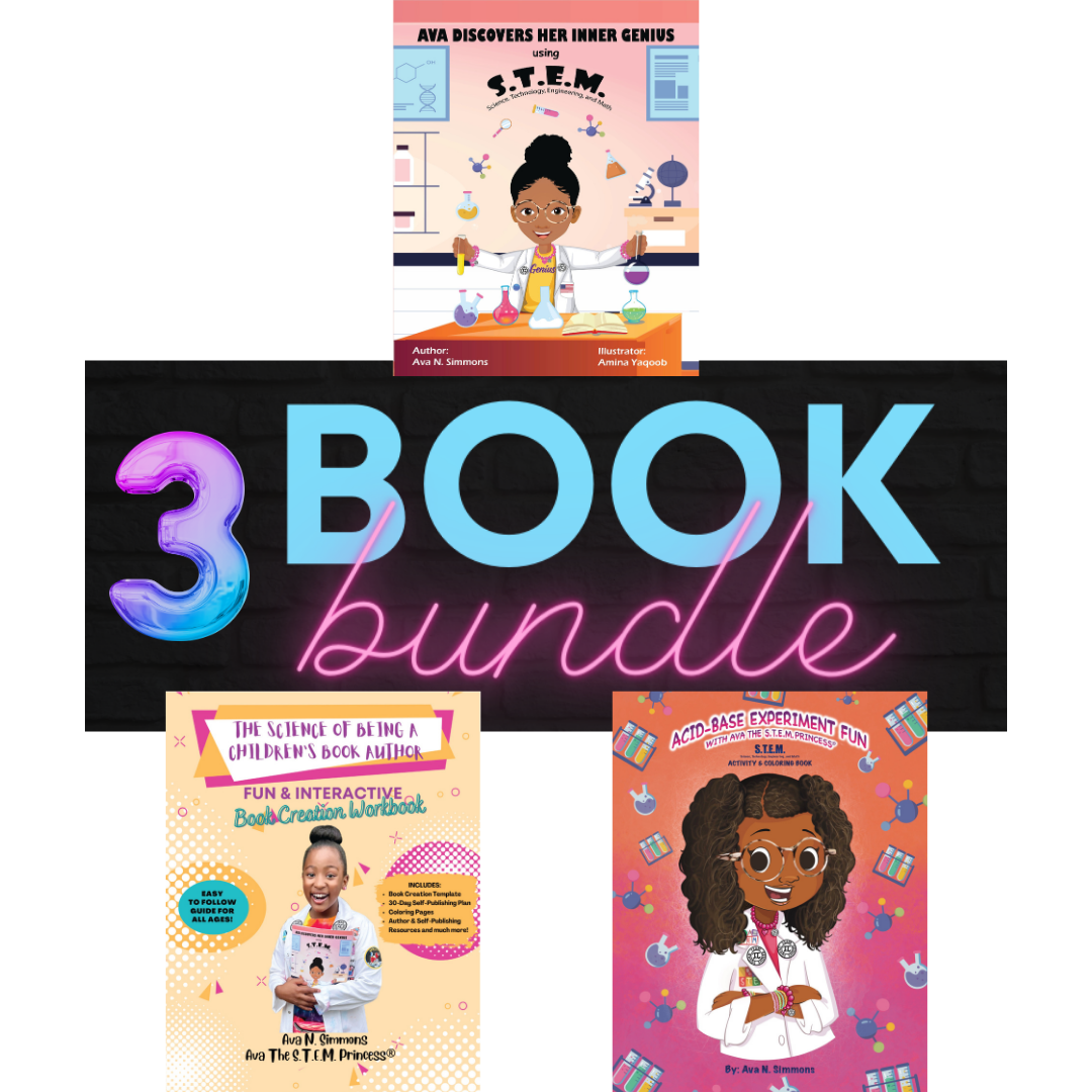 STEM 3-Book Bundle for Kids – Inspiring Stories and Hands-On Activities by Ava The S.T.E.M. Princess®