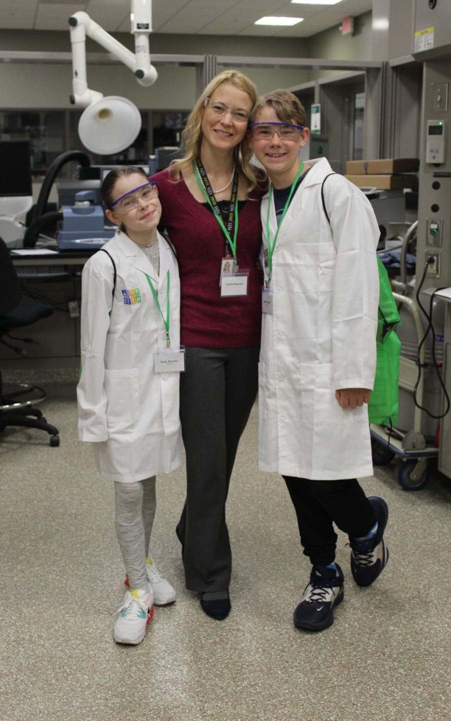 Youth STEM Lab Coat with Safety Glasses