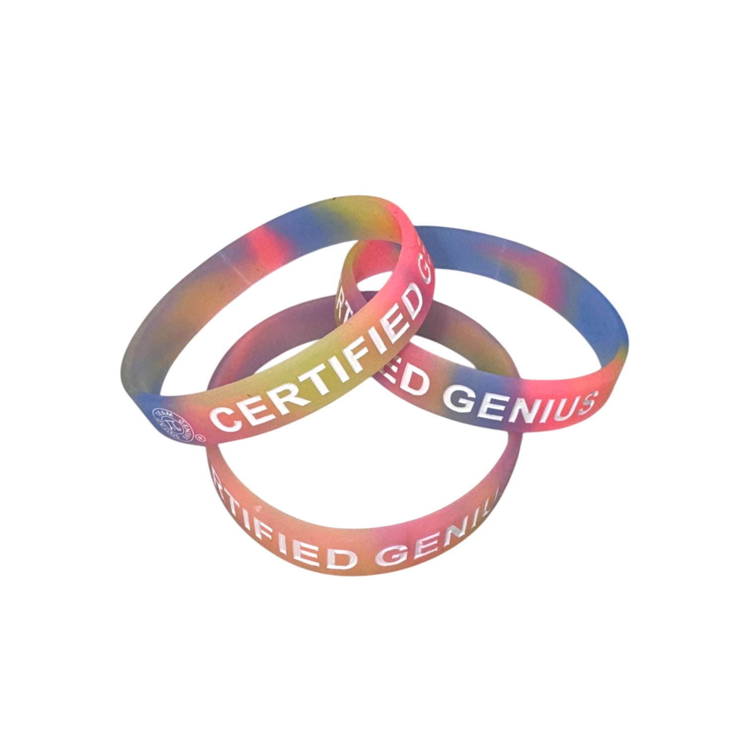 Certified Genius Glow-In-The-Dark STEM Silicone Bracelet Set