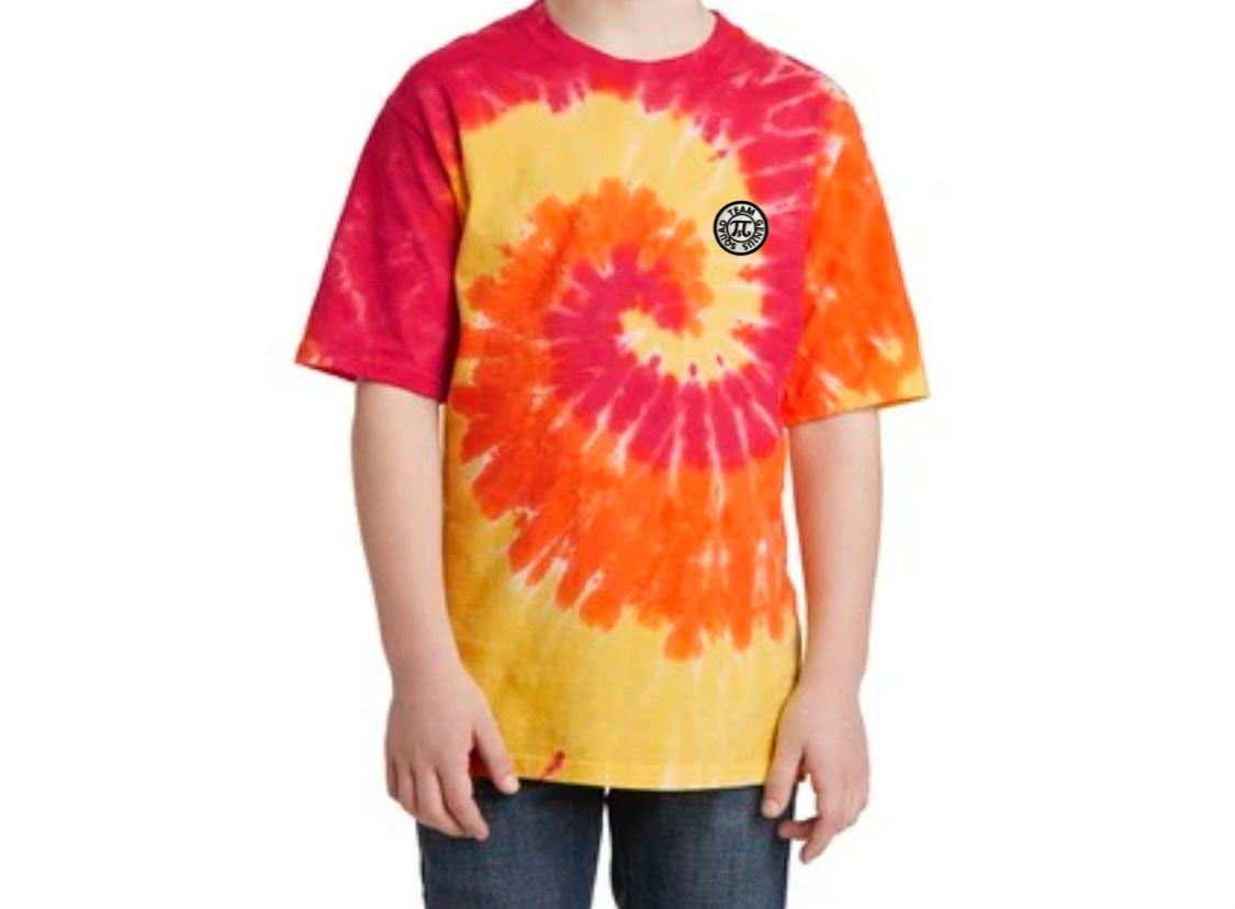 Youth Unisex Multicolor Tie Dye Genius Logo T-Shirt