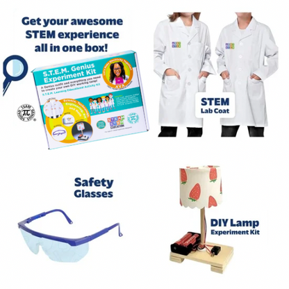 STEM-STEAM Do-It-Yourself Experiment Kit Bundle with Lab Coat