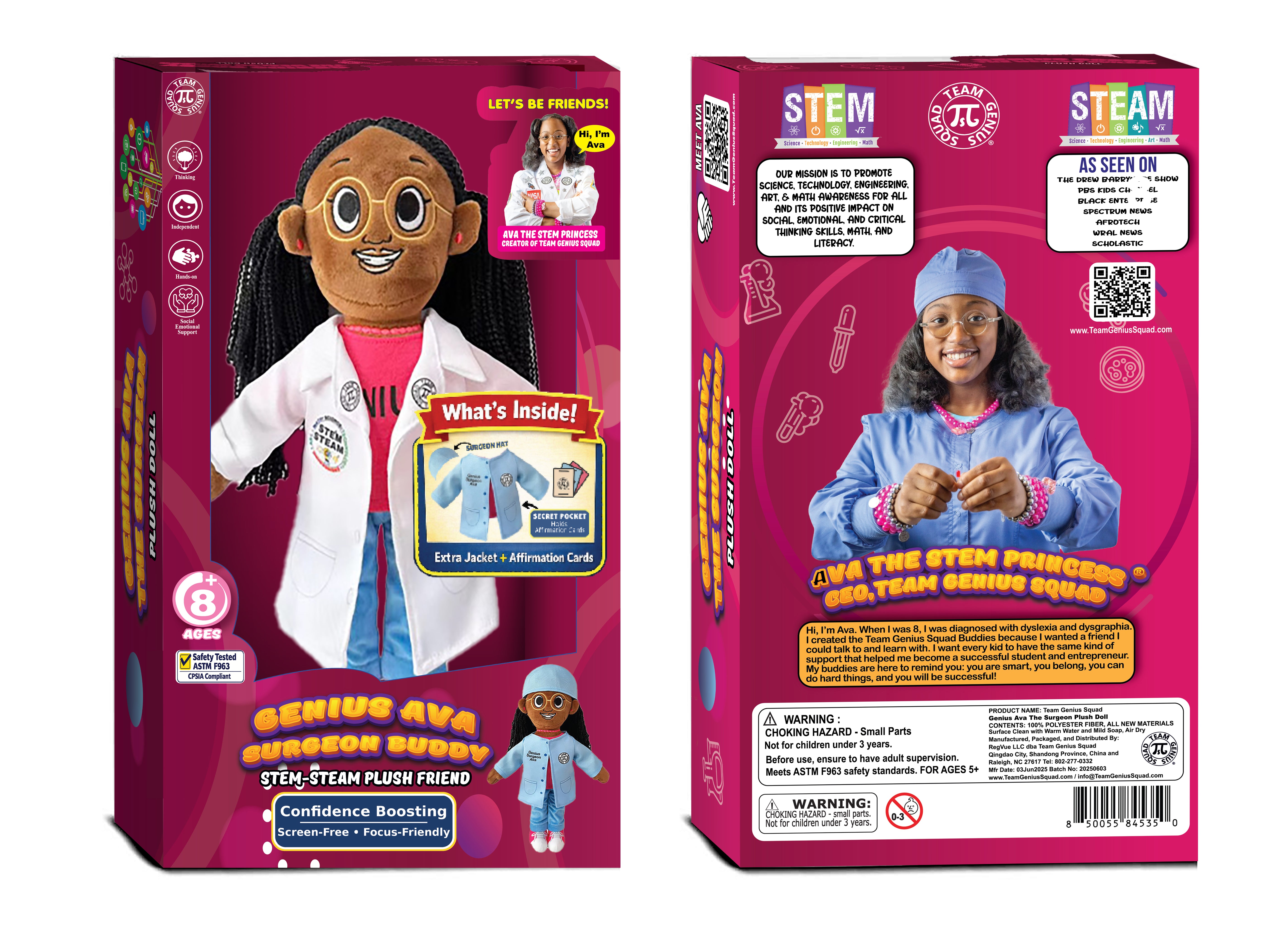 PREORDER-Black Girl PLUSH BUDDY-MARCH 2026 DELIVERY