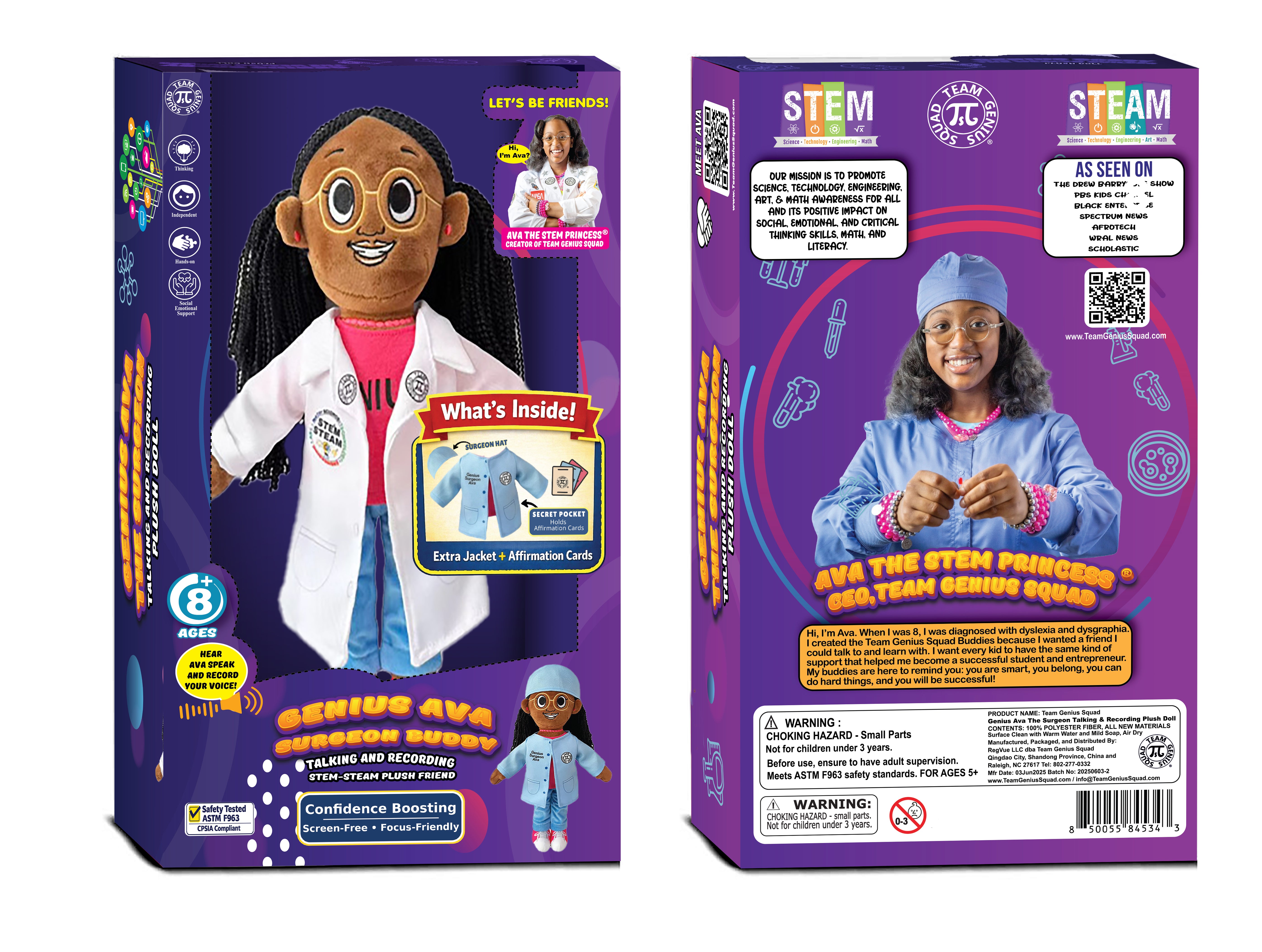 PREORDER-Talking Black Girl PLUSH BUDDY-MARCH 2026 DELIVERY