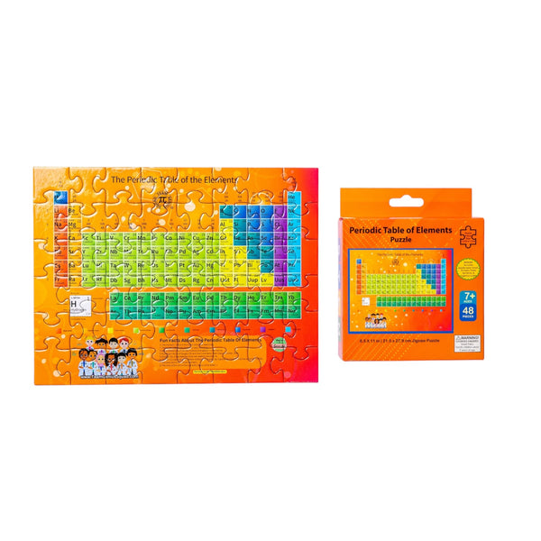 48 Piece STEM Puzzle Periodic Table of Elements – Learn, Play, and Be a Future Genius!