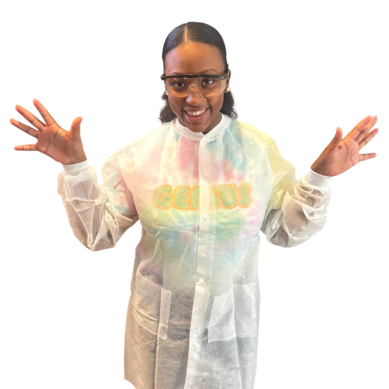 Youth Disposable Lab Coat - with Safety Glasses