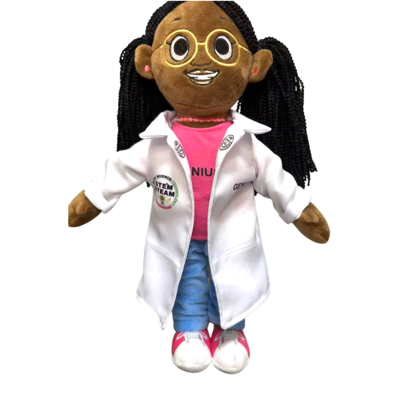 PREORDER- Black Girl Doll STEM-STEAM BUNDLE-MARCH 2026 DELIVERY- Genius STEM-STEAM Bundle – Lab Coat Wear and DIY Lamp Experiment!