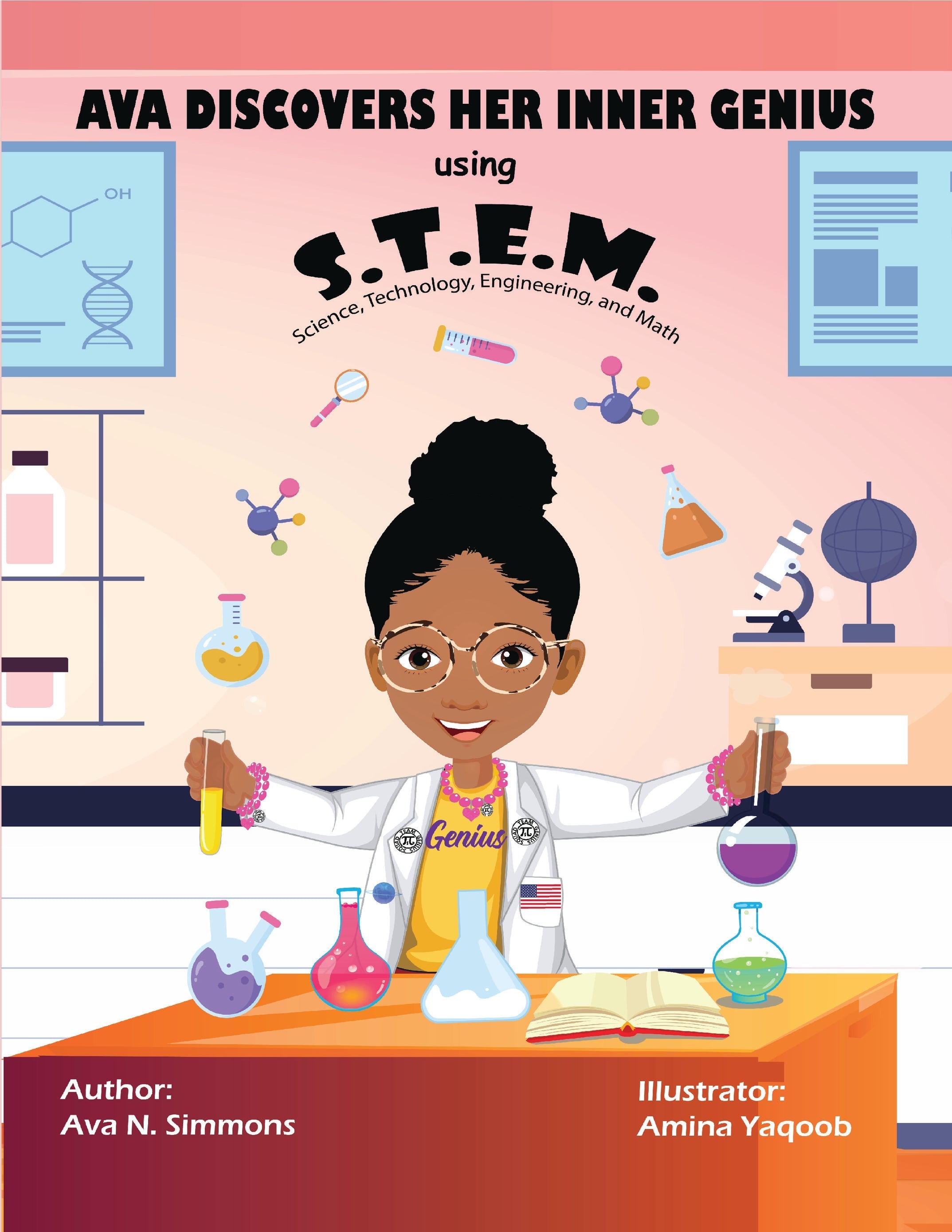 Ava's S.T.E.M. Hard Cover Autographed Book: Ava Discovers Her inner Genius using S.T.E.M.