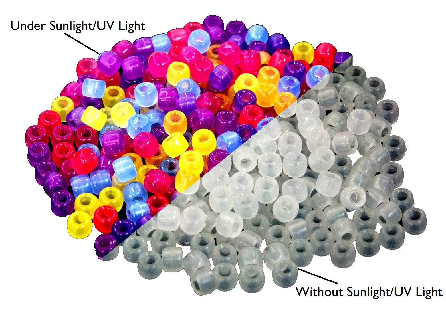 Solar Energy Color Changing Hair Beads