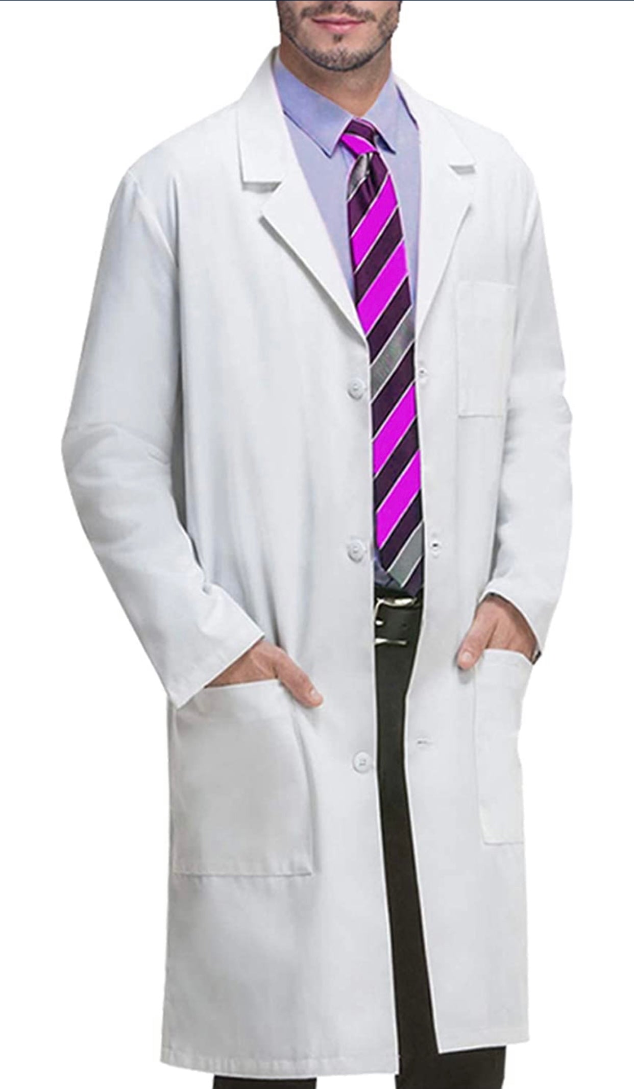 Adult Lab Coat with Safety Glasses - Protective and Professional