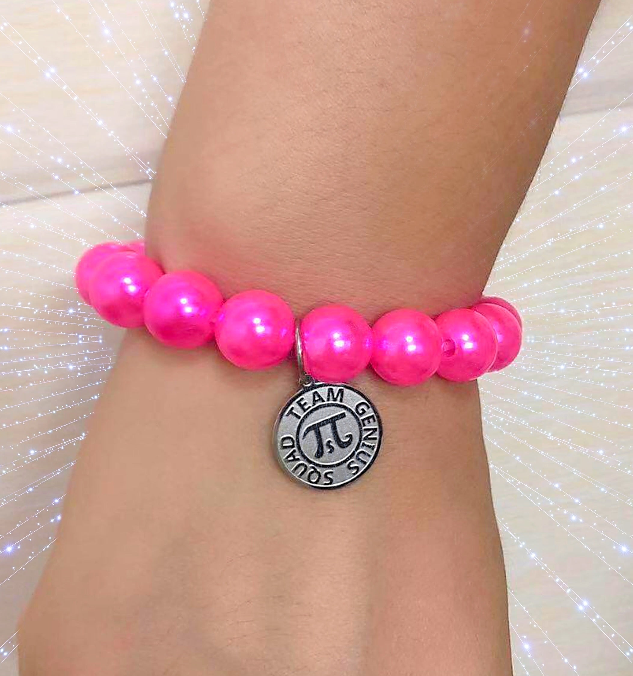 Charm bracelet pink, Charm Club